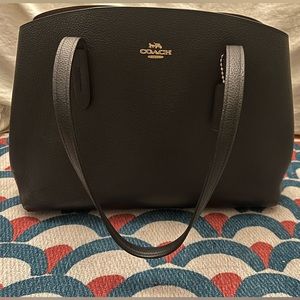 Coach black tote bag